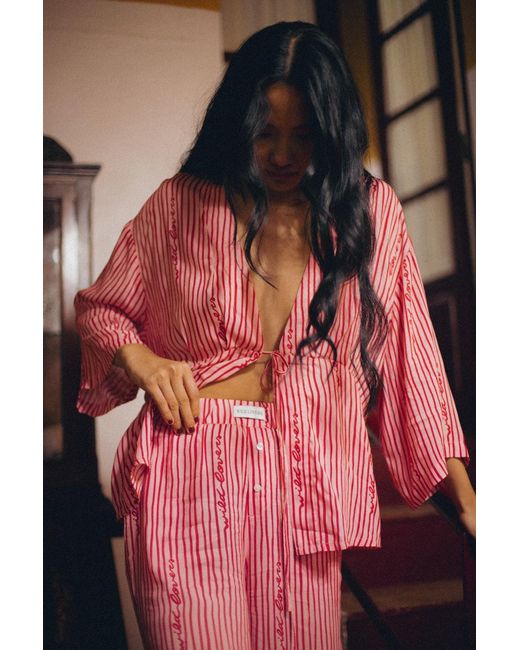 Wild Lovers Pink Flor Pyjama Kimono