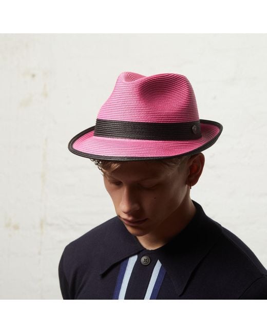 Dasmarca Hats Red Dasmarca Florence Fuchsia Summer Two Tone Crushable Hat for men
