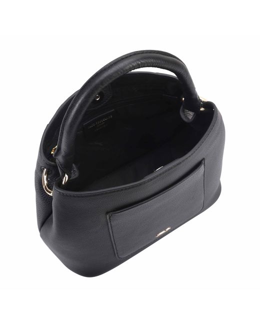 Paul Costelloe Black Rosa Leather Bag