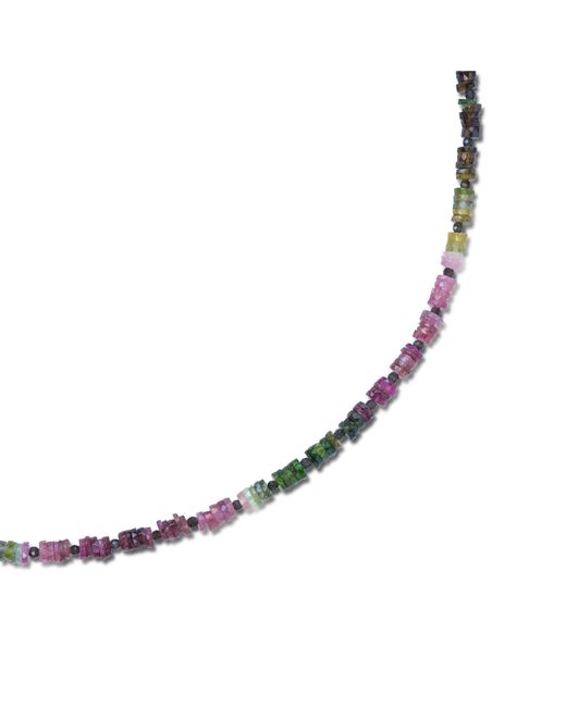 Bombyx House Metallic Tourmaline Heishi Necklace