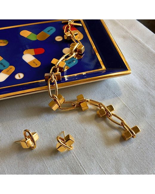 Jaredjamin Metallic Blockbuster Stud Post Earrings