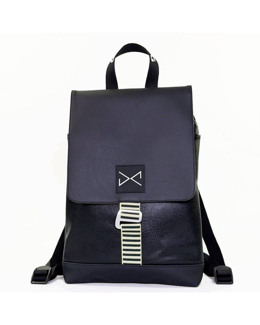 Daniel Chong Blue Waterproof The Hook Backpack With Double Zipper