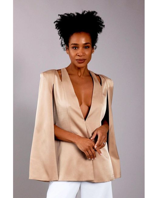 Zafur Natural Medinah Cape Blazer