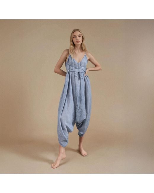 Zhenabia Blue Baris Jumpsuit