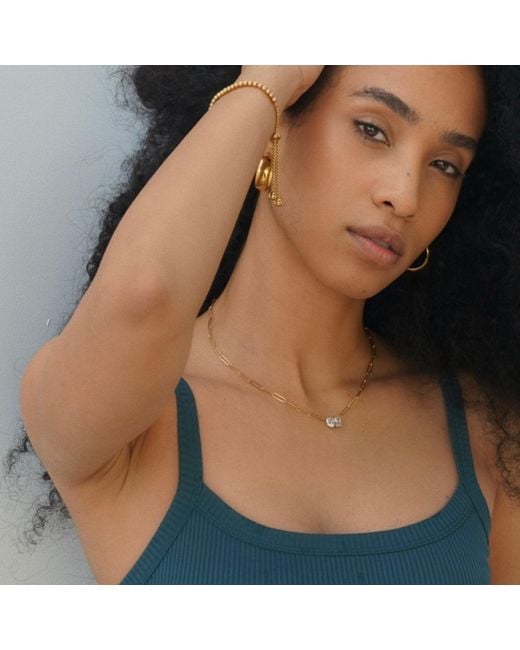 Ellie Vail Jewelry Metallic Cecilia Toi Et Moi Necklace