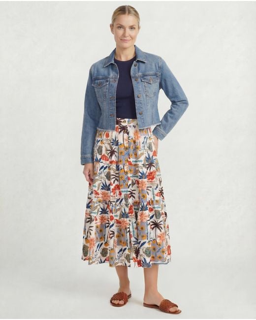 Change of Scenery White Joanna Skirt