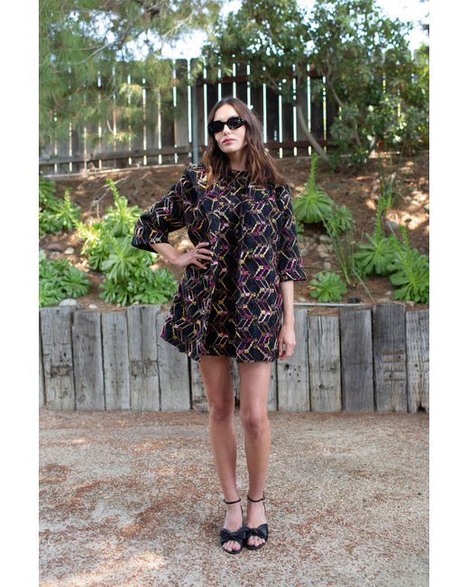 Jennafer Grace Black Penelope Mini Dress