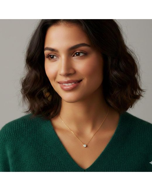 BLOOMTINE | Earth Angel HQ Metallic Illuminess Sterling 6Mm Moissanite 'The Light Inside You' Choker
