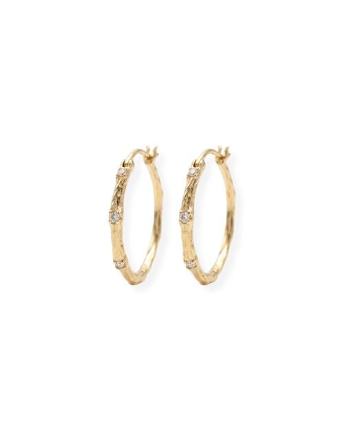 Martina Rozenberg Smira Jewelry Metallic Pedra Earrings