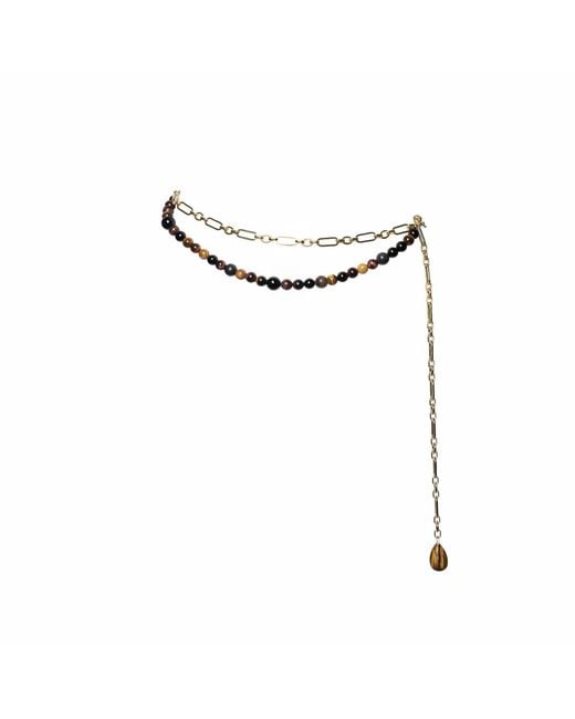 A'miss White Tiger Jewelry Belt