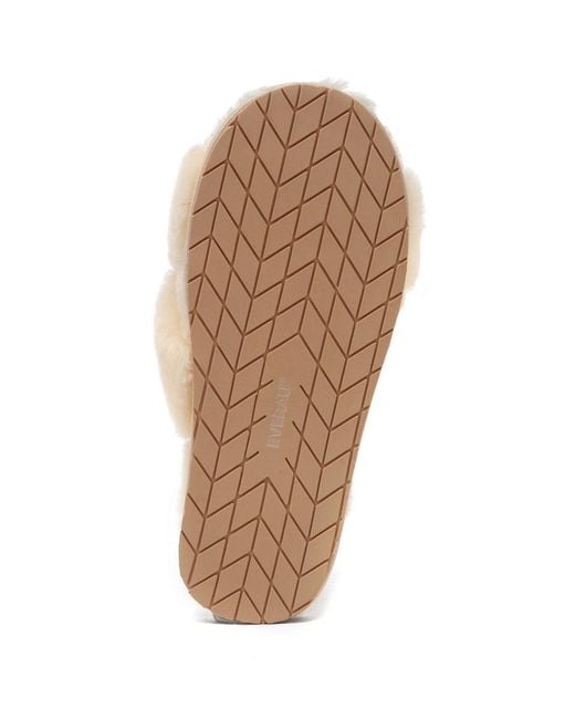 EverAu Australia Natural Neutrals Dove Crossover Slides