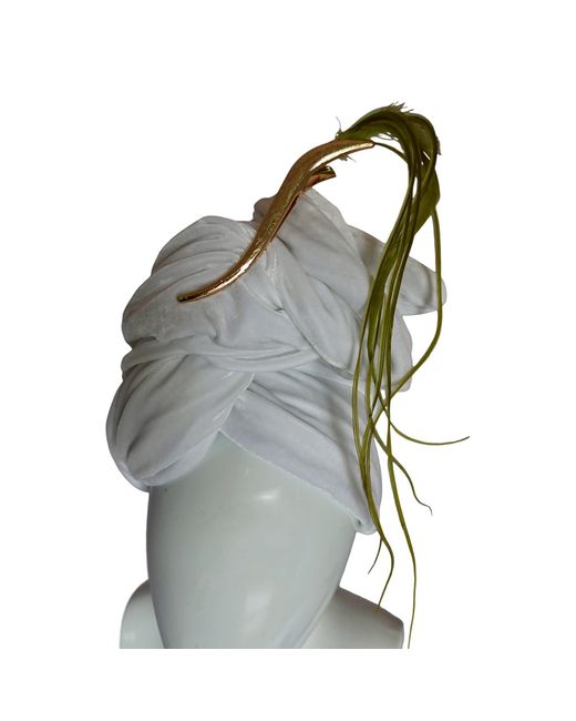 Romer Millinery Metallic Feather Clip For Hats, Turbans, Hair Or Lapel Xl