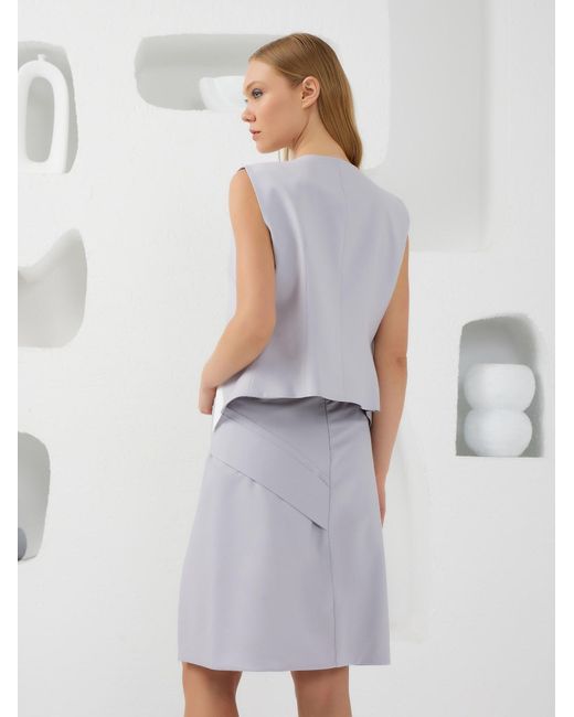 Lumina Eligma Gray Collar-Elle Vest