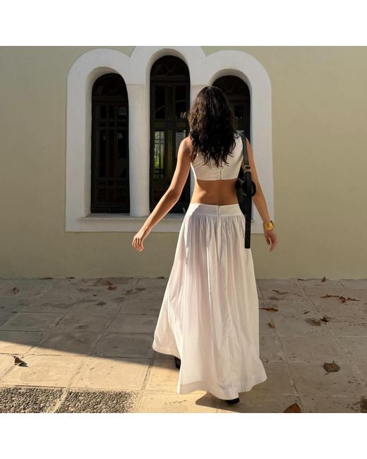 Concepto White Museum Cotton Dress