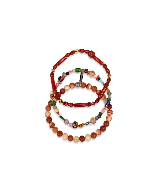 Jaredjamin Red Scorpion King Bracelet Set for men