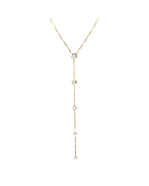 BLOOMTINE | Earth Angel HQ Metallic Illuminess Premium Vermeil Sparkle Lariat Necklace