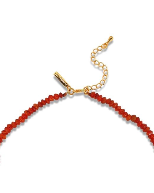 Jaredjamin Red Gemstone Trail Carnelian Necklace
