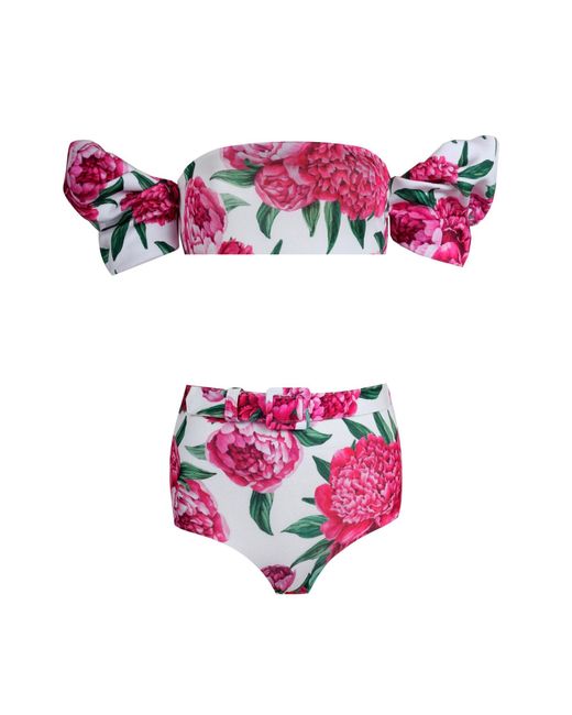 Nur Karaata Pink Poppy Bikini Set