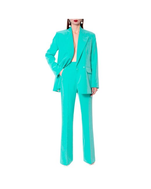 AGGI by HALEWSKI Blue Kyle Mexicali High Waist Trousers