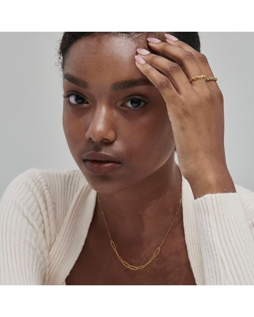Shabella Nyc White Braided Ring