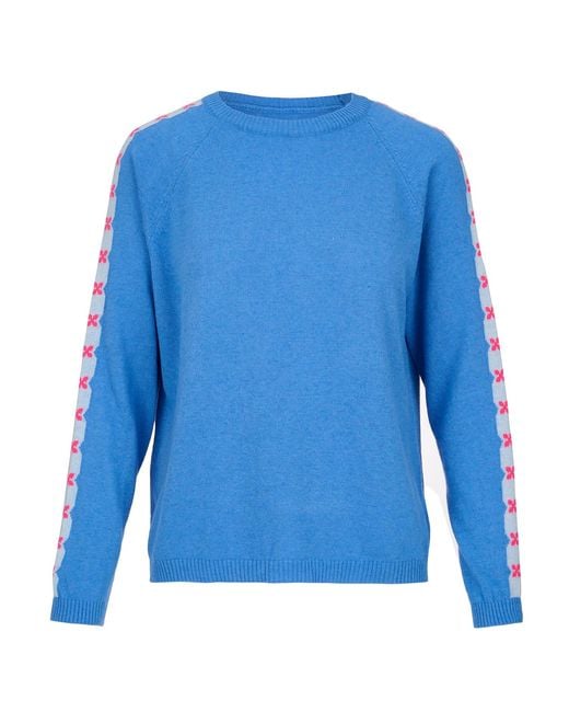 At Last Blue Cashmere Mix Sweater