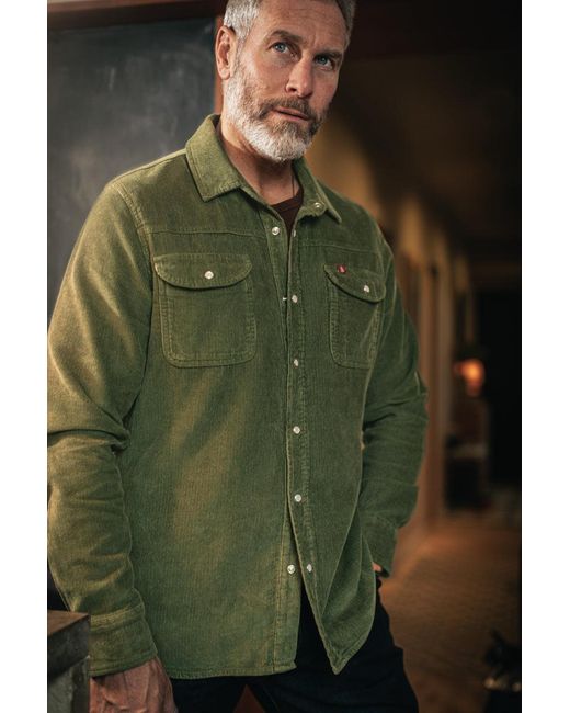 &SONS Trading Co Green Sunday Shirt Corduroy Army for men