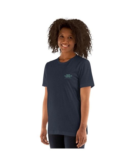 Anchor and Crew Blue Set Point Social Volleyball Club League Organic Cotton T-Shirt