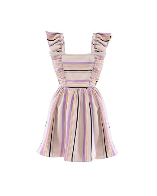 AVENUE No.29 Pink Ruffle Short Dress