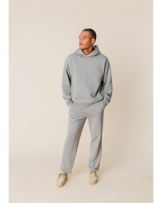 Ocio Leisurewear Gray Neutrals Oversized Hoodie for men