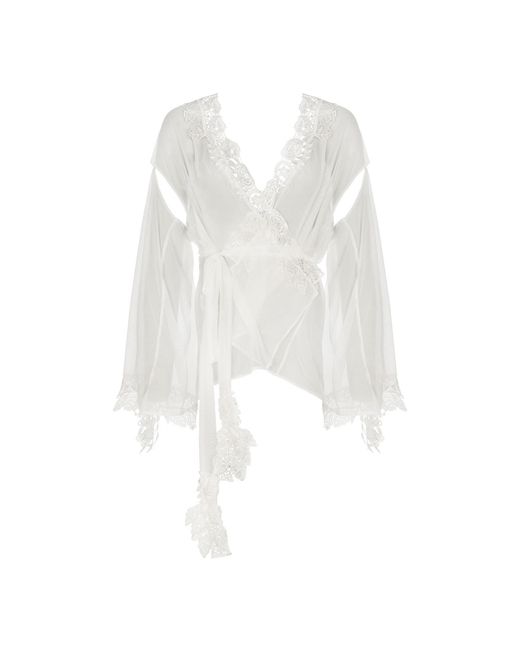 Belle -et-BonBon White Limited Edition Crystal Ivory Bisoux Bridal Kimono