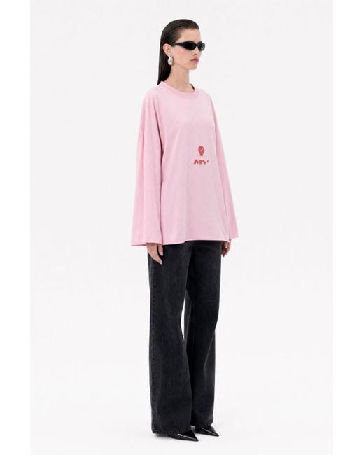 mysimplicated Pink Mystudios Oversized Tee