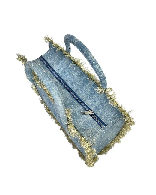 Simitri Blue Brittany Tote Bag
