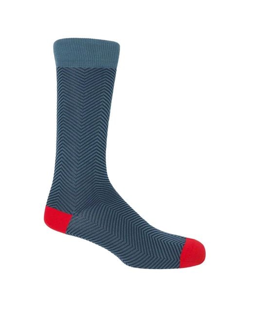 Peper Harow - Made in England Blue Lux Taylor Tie & Socks Groom's Set for men