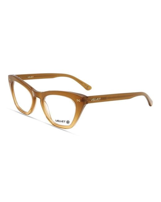 Velvet Eyewear Brown Cat Eye Optical Style