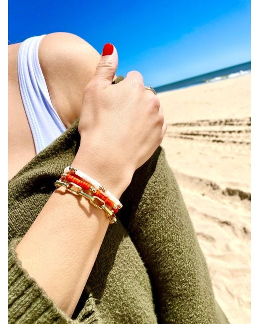 Olivia Le Red Mini Flora Bracelet