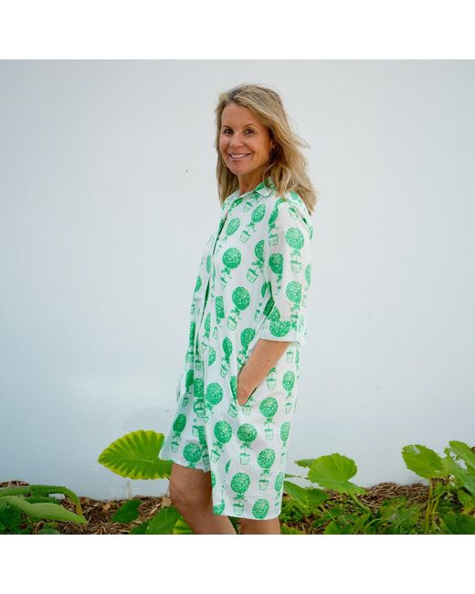 Mary Marshmallow Green Delray Dress