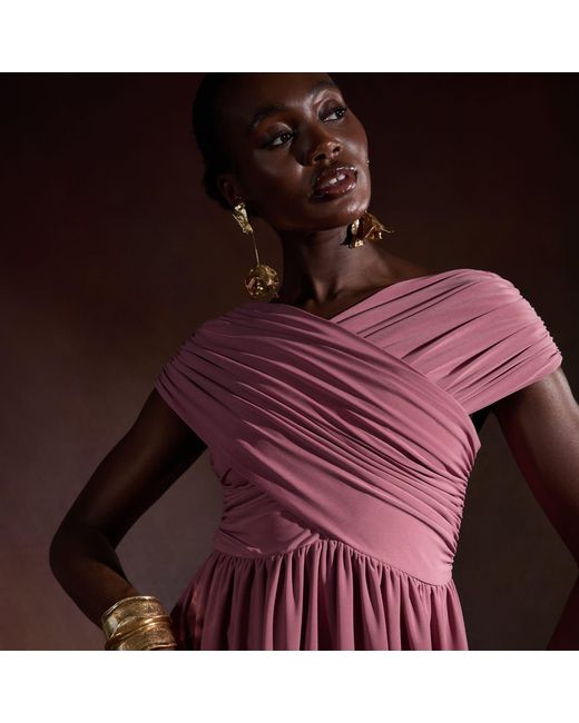 Celestine & Mae Purple Sidra Maxi Dress