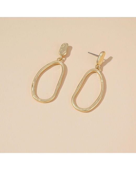 Rare Matters Jewelry Metallic Sculpted Hoops Earrings