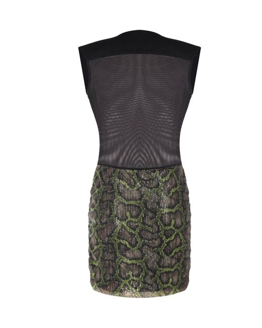 No'design Black Marlene Sheer Mini Dress