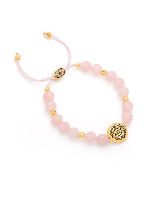 Seven Saints Pink Heart Chakra Rose Quartz Divine Love & Compassion Bracelet