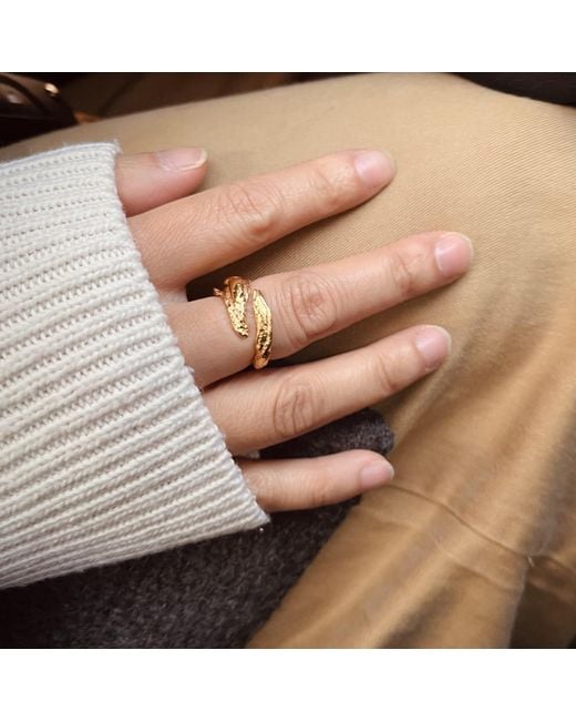 Bio-Trimmings Metallic Carrara Adjustable Ring