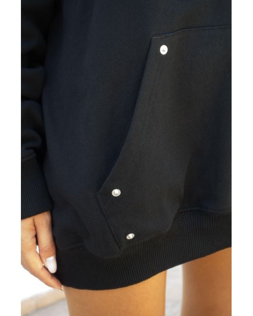 mysimplicated Black Cotton Hoodie