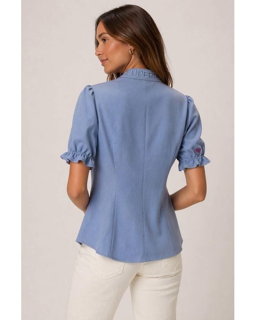 House of Kind Blue The Goddess Blouse – Chambray