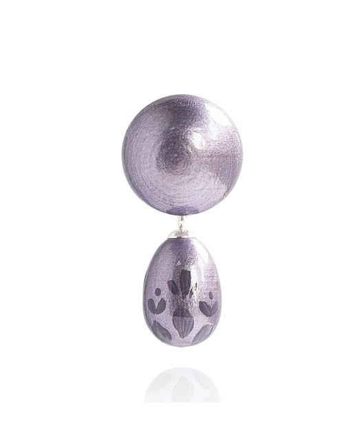 Saule Label Purple Calista Brooch