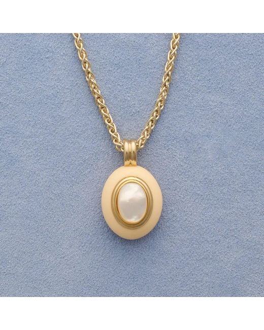 Stone Fruit Metallic Core Necklace
