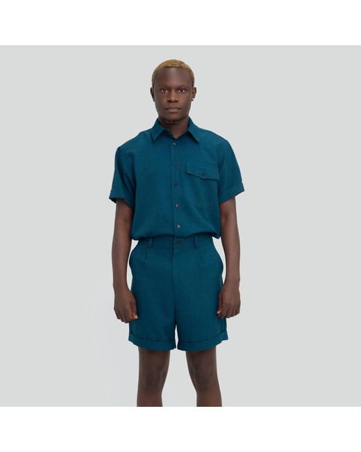 Maui X Lolita Blue Dade Deep Tailored Short Set for men