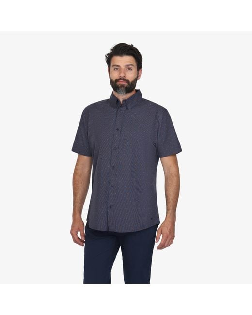 Vustra Blue Ocean Drive Button Down Shirt for men