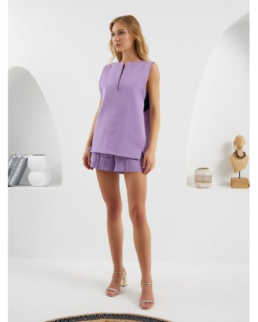Lumina Eligma Blue The Pear Shirt