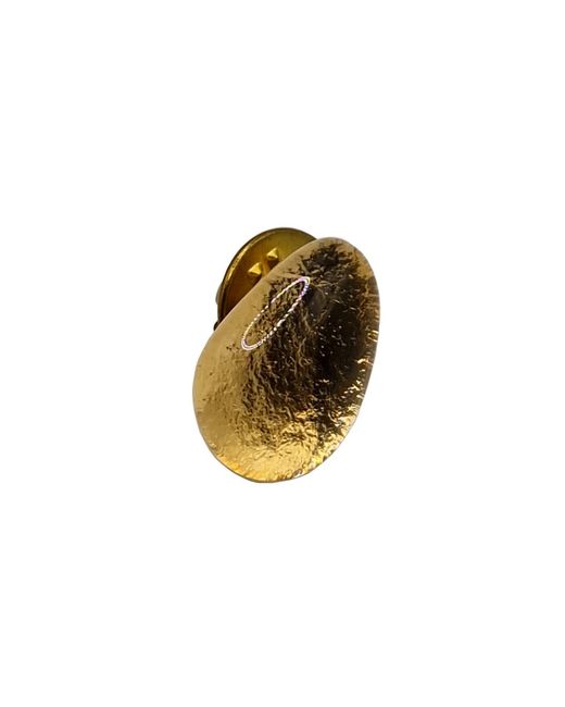 Laura Daili Metallic Golden Tear – Glass Lapel Pin for men