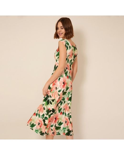 Alie Street London Green Luna Midi Dress Peony